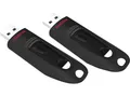Produktbild: SANDISK 2er Pack Ultra - USB-Flash-Laufwerk, 64 GB, 130 MB/s, Schwarz