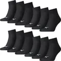 Produktbild: PUMA Unisex Quarter Socks Plain 12er Multi Pack, black