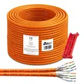 Produktbild: 100m Cat7 Verlegekabel duplex Messer Netzwerkkabel Twin Kabel Netzwerk Kupfer
