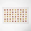 Produktbild: Badematte gepunktet, 50 x 80 cm - Badvorleger Polka Dots senfgelb-weiß - Homescapes