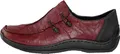 Produktbild: Rieker Damen Echtleder Slipper rot kombi, Damen:39 EU
