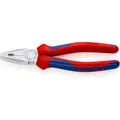 Produktbild: Knipex Kombizange 71 01 200 SB L.200mm max. 16mm2 m.Facette verchromt 2Komp.-Hüllen DIN ISO 5746 (255 mm) (03 05 200 SB)