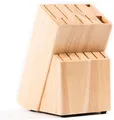 Produktbild: Coninx Messerblock Gummibaumholz | Messerhalter 15 Schlitze Kochmesser | Messerblock Ohne Messer | Geeignet für 15 Messer, Wetzstahl | Messerhalter für Küchenmessern | 13 x 19 x 22 cm