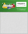 Produktbild: 1440 Klebepunkte, 5 mm, weiß, aus PVC Folie, wetterfest, Markierungspunkte Kreise Punkte Aufkleber