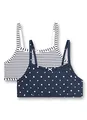 Produktbild: Sanetta Mädchen Bustier im Doppelpack blau Sport-BH, Nordic Blue, 164
