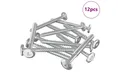 Produktbild: vidaXL Schraube Holzschrauben 12 pcs Silber M6 x 70 mm Stahl, (12 St)