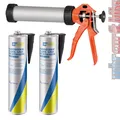 Produktbild: Karosseriekleber Klebe-Dichtmasse schwarz 2x310ml Cartechnic + Kartuschenpistole