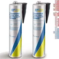 Produktbild: Karosseriekleber Klebemasse Dichtmasse schwarz 2x 310ml Cartechnic Kartusche