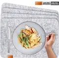 Produktbild: Miqio Platzset 4 er Set Tischsets 4 Platzsets eckig 44 x 30 cm, (4-St), Schadstoffgeprüft. Ökotex zertifiziert.