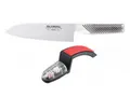 Produktbild: Global G-46220BR Starterset Messer-Schleif-Set G-46 Santoku Messer und Schleifer