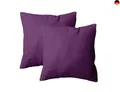 Produktbild: Amolavet Kissenbezug 80x80 Lila 2er Set Kopfkissenbezug 80x80 mit