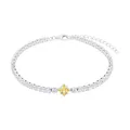 Produktbild: Amor Armband 925 Sterling Silber Damen Armschmuck, mit Zirkonia synth., 17+4 cm, Gold, Kommt in Schmuck Geschenk Box, 2039100