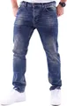 Produktbild: Reslad Jeans-Herren Slim Fit Basic Style Stretch-Denim Jeans-Hose RS-2063 Blau W38 / L32