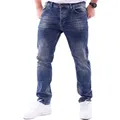 Produktbild: Reslad Stretch-Jeans Reslad Jeans-Herren Slim Fit Basic Style Stretch-Denim Jeans-Hose Stretch Jeans-Hose Slim Fit blau 38