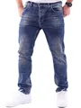 Produktbild: Reslad Jeans-Herren Slim Fit Basic Style Stretch-Denim Jeans-Hose RS-2063 Blau W38 / L32