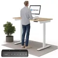 Produktbild: Ergotopia Schreibtisch Desktopia One (elektrisch höhenverstellbarer Schreibtisch) beige 138 cm