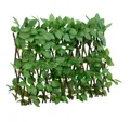 Produktbild: vidaXL Gartenzaun Rankgitter mit Künstlichem Efeu Erweiterbar Grün 180x30 cm, (1-St)