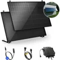 Produktbild: Solakon Balkonkraftwerk 900W Solaranlage mit Wandhalterung Steckerfertig Komplettset Photovoltaik 800W Kabellänge 5m