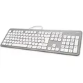 Produktbild: hama KC-700 Tastatur kabelgebunden silber, weiß - Silber