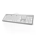 Produktbild: Hama USB PC-Tastatur KC700 Weiß/Silber 182651