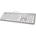 Produktbild: hama KC-700 Tastatur kabelgebunden silber, weiß