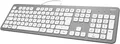 Produktbild: Hama 182651 Tastatur KC-700 Silber-Weiss silent  NEU OVP