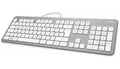Produktbild: Hama KC-700 USB Tastatur Deutsch, QWERTZ, Windows® Silber, Weiß