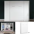 Produktbild: QMM TraumMöbel Schrankbett Klappbett VB 140 x 200 mit 2 Schränken (Möbel-Set, 3-St., Schrankbett vertikal 140x200, 2 Schränke) Farbauswahl