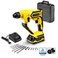 Produktbild: TROTEC Akku-Bohrhammer PRDS 10-20V mit Schnell-Ladegerät 1h, 1 Joule Bohrleistung in Mauerwerk/Ziegel Ø 10 mm, SDS-Plus-Aufnahme, im Koffer | Akku | Werkzeug