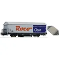 Produktbild: Roco 46400 Roco-Clean H0-Schienenreinigungswagen + 40019 Ersatzschleifkörper Neu