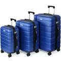 Produktbild: TANTOMI Koffer Set 3 Teilig Hartschale, Kofferset, Gepäck-Sets Koffer & Trolley Handgepäck, Reisekoffer mit Passwortsperre, Hartschalenkoffer Suitcase mit 4 Rollen(Himmelblau, 3 Stück)
