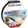 Produktbild: tesa extra Power Perfect Gewebeband - Gewebeverstärktes Ductape zum Basteln, Reparieren, Befestigen, Verstärken und Beschriften - Schwarz - 25 m x 19 mm
