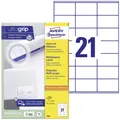 Produktbild: 2100er Multipack Avery-Zweckform 3481 Universal-Etiketten 70 x 41 mm Papier Weiß