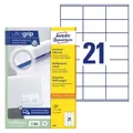 Produktbild: Avery Zweckform Avery Labels 70 x 41mm White A4 (3481) Mehrzwecketiketten