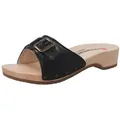 Produktbild: BERKEMANN Berkemann Erwachsene Holz Hamburg Pantolette Leder Riemchensandale schwarz 41,5 EU