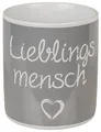 Produktbild: Out of the blue XXL Becher Tasse »Lieblingsmensch« Steingut im Geschenkkarton 850ml, 1 Stück (1er Pack)