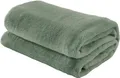 Produktbild: Erwin Müller Teddy-Fleece-Wohndecke Salerno, Fleece-Decke, Kuscheldecke Pistazie Größe 200x220 cm - flauschig weich, pflegeleicht