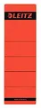 Produktbild: Leitz Rückenschild selbstklebend für Standard- und Hartpappe-Ordner, 10 Stück, 80 mm Rückenbreite, Kurzes und breites Format, 62 x 192 mm, Papier, Rot, 16420025