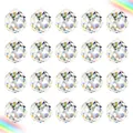 Produktbild: Aipaide 20mm Kristallglaskugel Regenbogenkristall 20 Stück Kristall Anhänger D