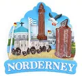 Produktbild: Norderney Magnet Leuchtturm Nordsee Poly Glanzlack Souvenir Germany