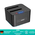 Produktbild: Festplatten Dockingstation SATA HDD SSD Klon USB 3.0 Schwarz