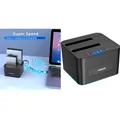 Produktbild: USB 3.0 Festplatten Dockingstation - 2,5/3,5 Zoll HDD/SSD, 24TB, Plug-and-Play
