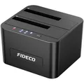 Produktbild: Festplatten Dockingstation USB 3.0 SATA HDD SSD Klon 2x 12TB
