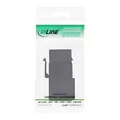 Produktbild: 76202J InLine USB 2.0 Keystone Snap-In Einsatz USB-A BU/BU gewinkelt schwarz ~D~