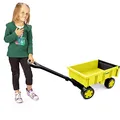 Produktbild: WADER Bollerwagen, Handwagen bis 60kg, Schubkarre mit beweglicher Anhängerklappe, Ab 1 Jahr, gelb