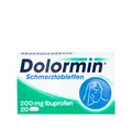 Produktbild: Dolormin Schmerztabletten mit 200 mg Ibuprofen bei Schmerzen und Fieber