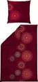 Produktbild: Erwin Müller Bettwäsche, Bettgarnitur Flanell - Mandala - mollig warm, temperaturregulierend, mit praktischem Reißverschluss - Bordeaux Größe 80x80 cm / 155x240 cm