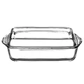 Produktbild: Ambition Auflaufform mit Deckel Glas 3,9 l Excellent Glasform ofenfest rechteckig spülmaschinenfest