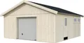 Produktbild: Palmako Garage Andre, BxTxH: 603x622x337 cm, mit Sektionaltor, naturbelassen