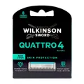 Produktbild: 8 x Wilkinson Quattro 4 Skin Protection Rasierklingen Klingen Diamond Titan